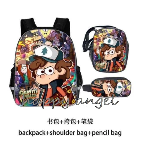 3 шт./компл. новые гравитационные школьные ранцы 16 дюймов рюкзаки для мальчиков и