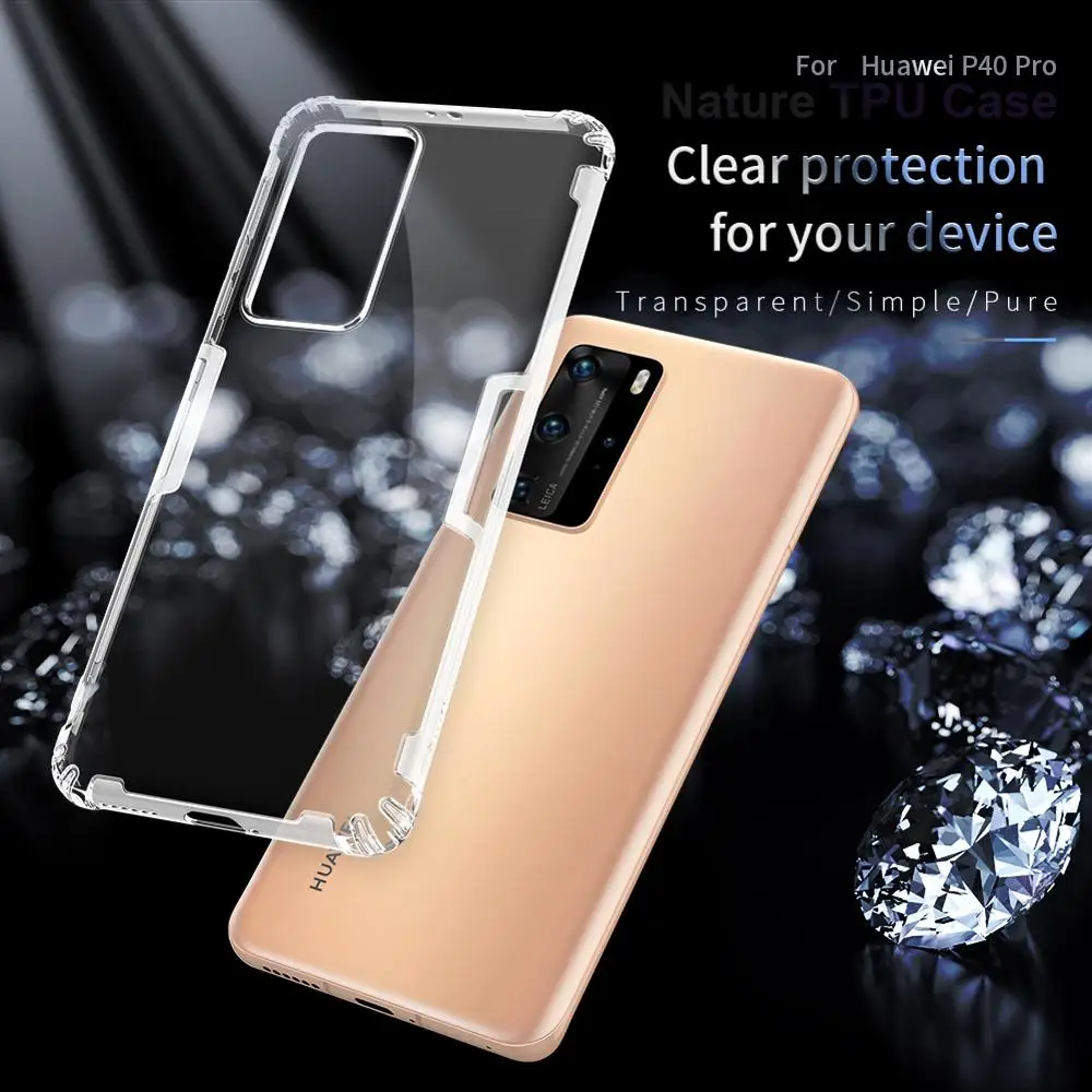 Чехол для Huawei P40 Pro Lite P30 Nillkin 0 6 мм прозрачный мягкий силиконовый чехол из ТПУ Honor 20