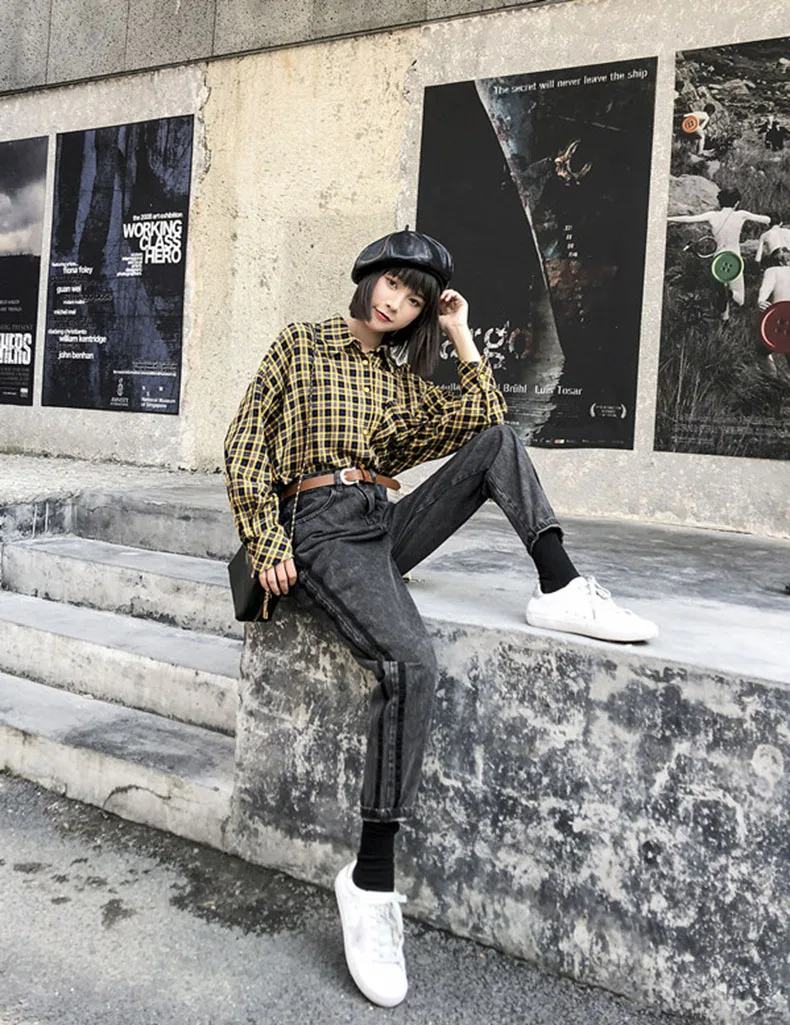 

2021 Loose Comfortable Jeans For Women Plus Size Fashionable Casual Straight Pants Mom Jeans Washed Boyfriend Jeans