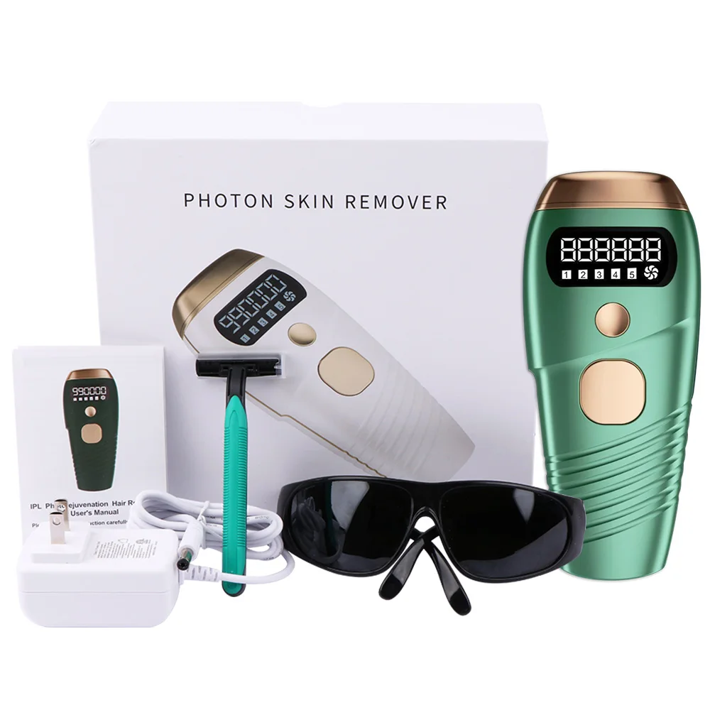 

Dropshipping 990000 IPL Laser Hair Removal Laser Epilator for Women Painless Body Permanent Laser Hair Removal Handset Depilador