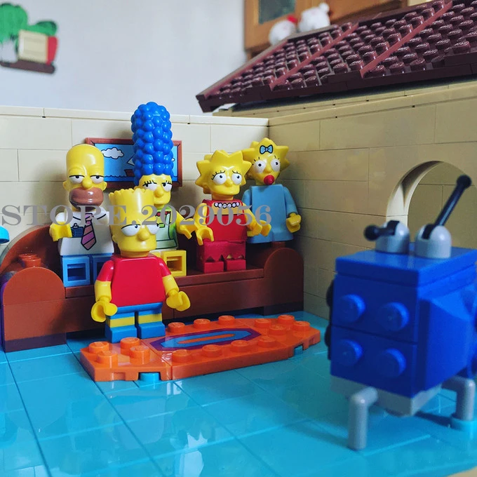 16005 Sim sons Серия S Bart Homer 71006 строительные блоки 2586 шт Кирпичи Игрушки совместимы с bela