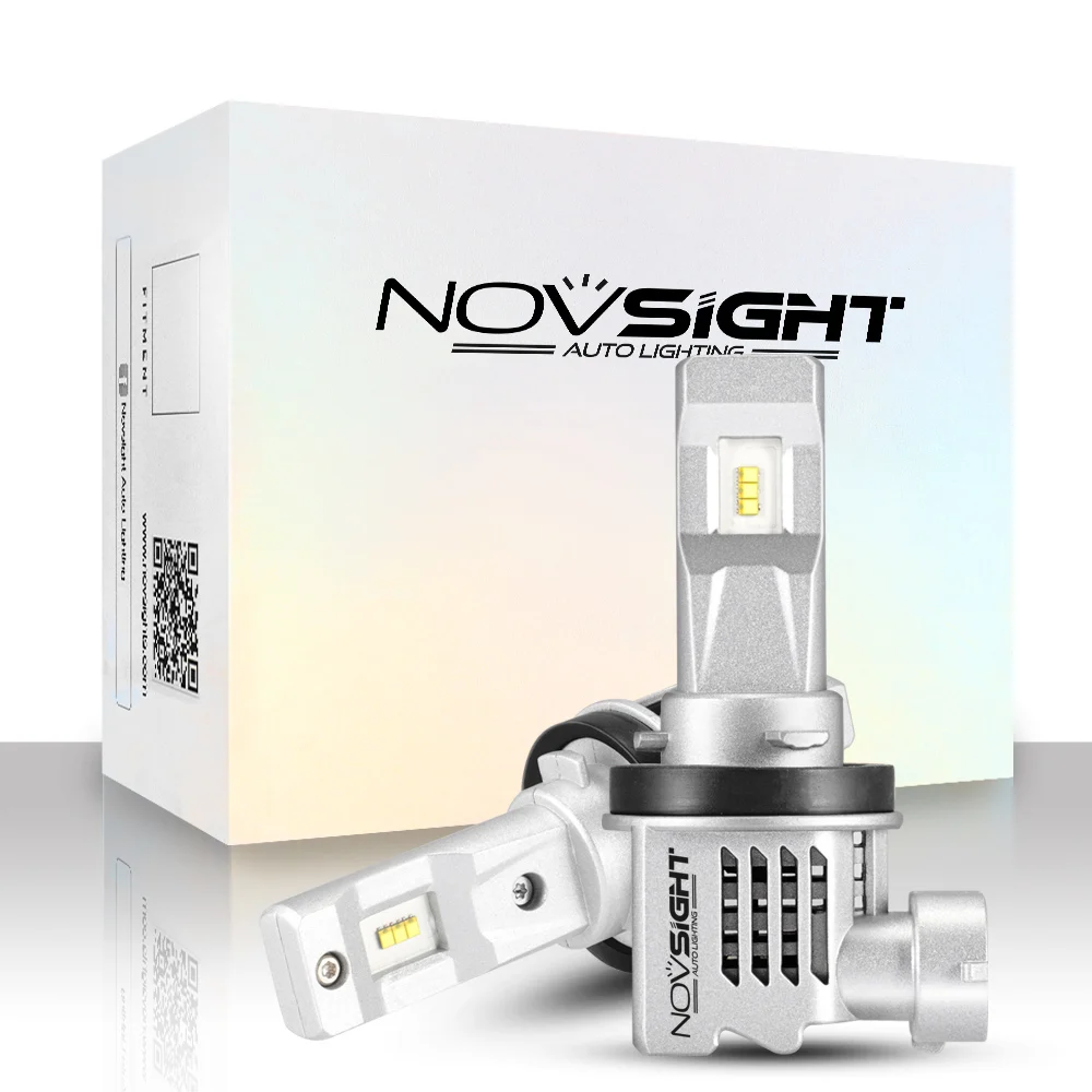 Лампы светодиодные NOVSIGHT для автомобильных фар H4 H1 H3 H11 Светодиодный H8 9005 9006 HB3 HB4 12