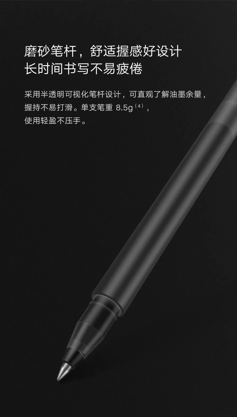 Xiao mi Pen, mi jia, суперпрочный пишущий знак, ручка mi Pen, 0,5 мм, ручки для подписи, гладкие, швейцарские, сменные, mi Kuni, японские чернила