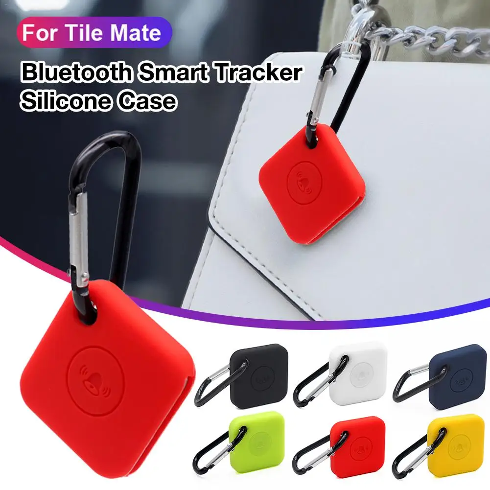

High-quality Silicone Protection Case Portable carabiner Protective Cover Blue-tooth Smart Tracker Accessory for Tile Mate