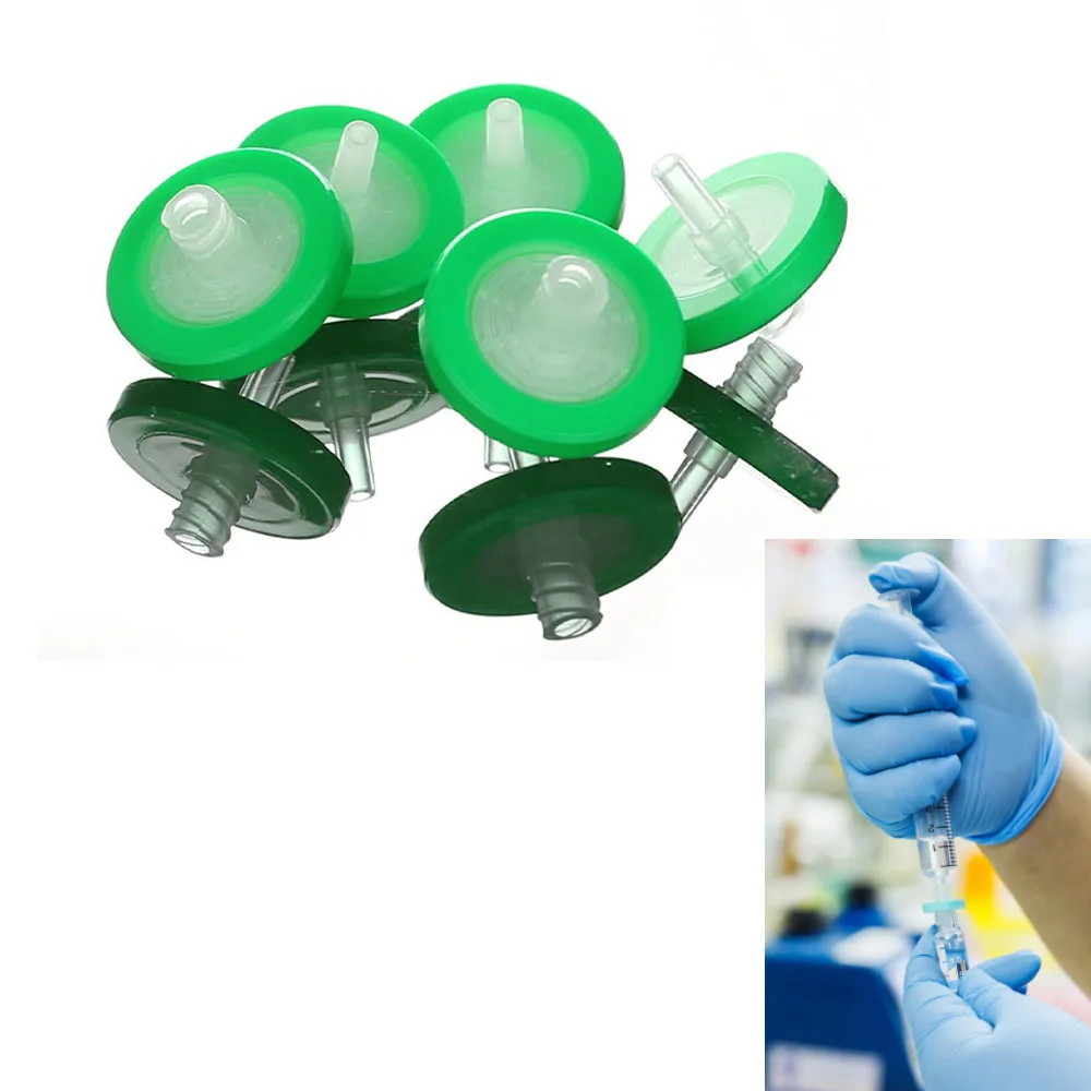Шприцевые Фильтры 20 шт./лот PTFE 13 мм 0 22 микрон (мкм) химическая лаборатория