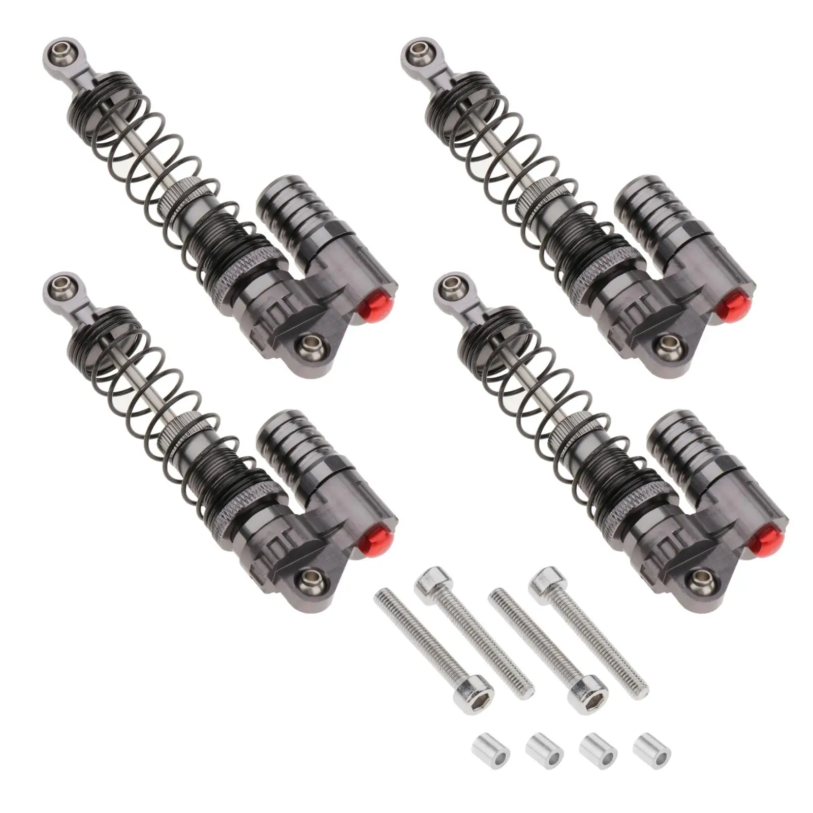 

4 Sets Adjustable Metal Shock Absorber Damper for 1/10 RC Car Parts Truck