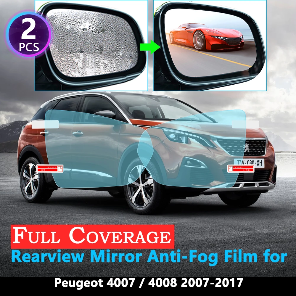 Полноэкранная Защитная пленка для Peugeot 4007 4008 2007 ~ 2017 Автомобильное зеркало