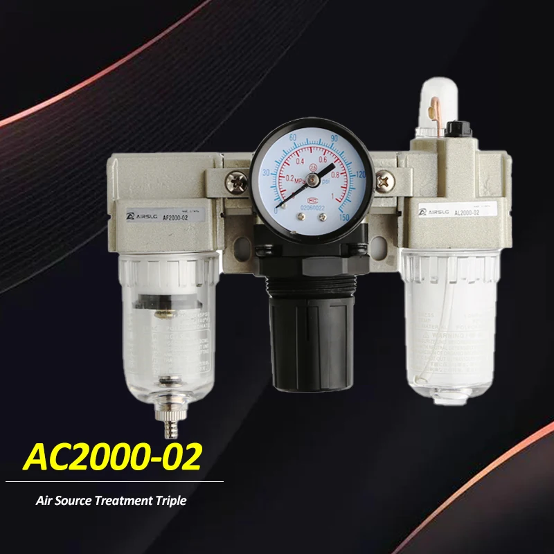 

AC2000 AC3000 блок обработки источника воздуха, масляный сепаратор воды, фильтр, лубрикатор, воздушный компрессор, регулятор давления