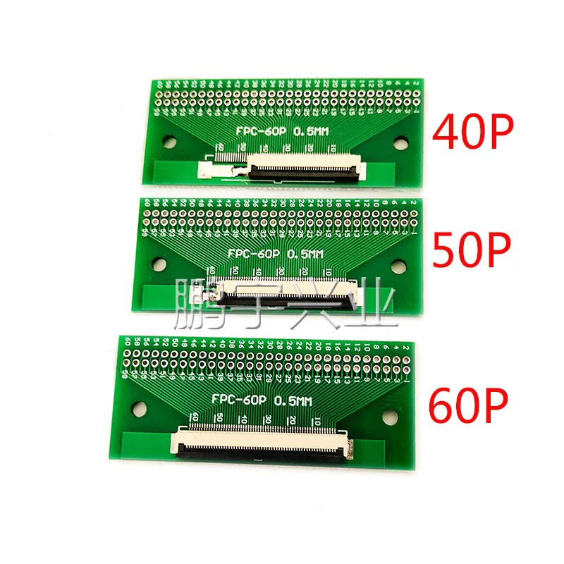 Плата адаптера FPC 40p 50p 60p с разъемом 0 5 мм для тестовой платы DIP 2 универсальная