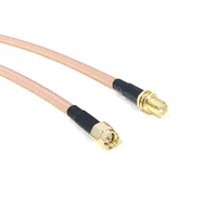 sma male plug switch rp sma female male pin rg142 cable adapter 50cm100cm high quality low loss sma male pigtail