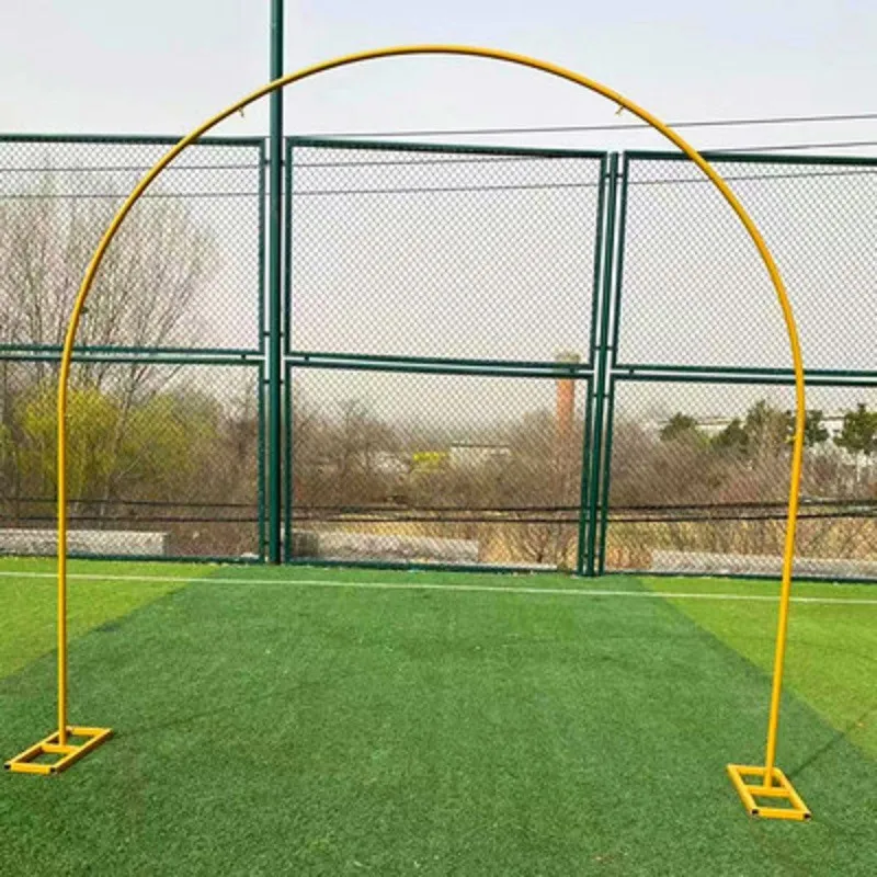 Marco con arco Hexagonal para boda, hierro, cuadrado, decoraci&oacute;n de arco de cumplea&ntilde;os, Fondo de flores de utiler&iacute;a forjado-0