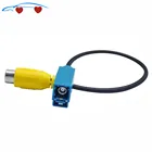 Кабель для навигации и подключения камеры заднего вида, Кабель Aux для (MB E280  E300  GLK) для автомобильного кабеля Fakra RCA