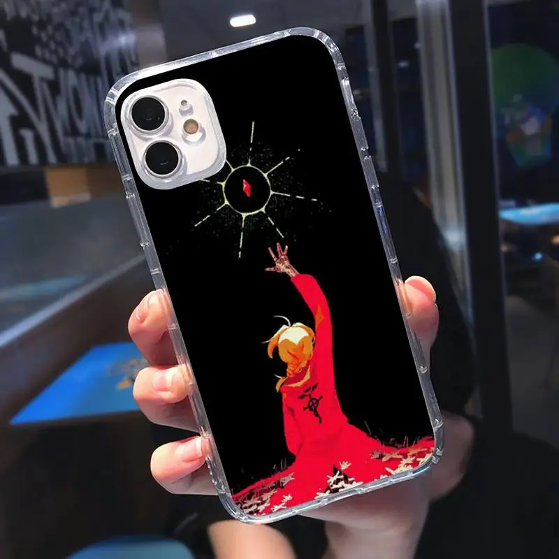 

Fullmetal Alchemist Brotherhood Phone Case Transparent soft For iphone 5 5s 5c se 6 6s 7 8 11 12 plus mini x xs xr pro max
