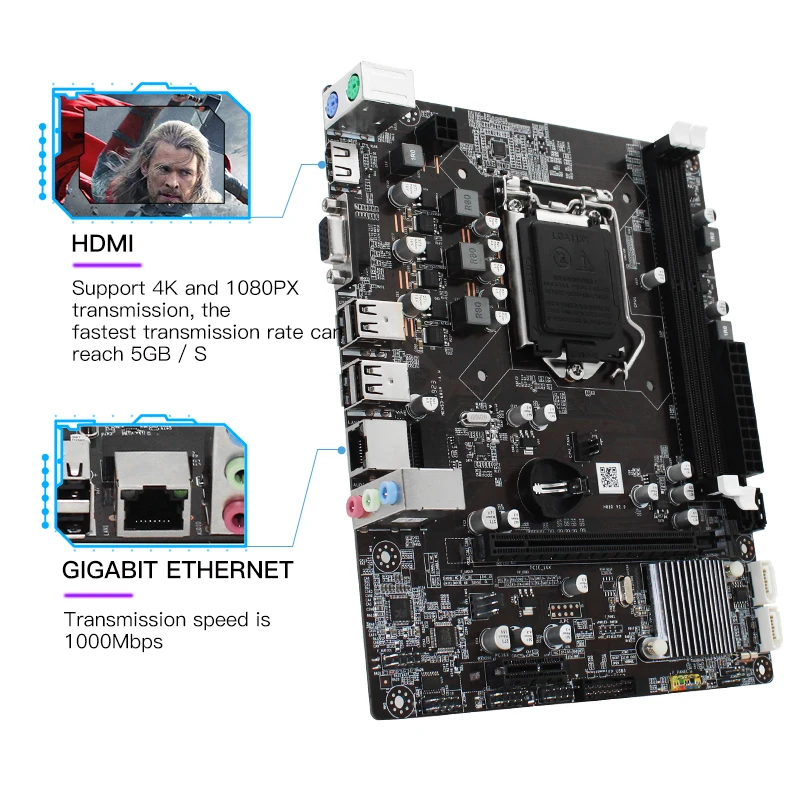 MACHINIST H81 настольная материнская плата LGA 1150 Поддержка Intel i3/i5/i7 процессор и DDR3 RAM