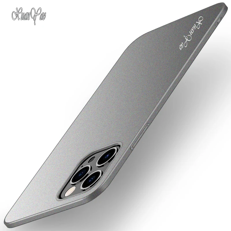 Чехол XUANYAO 12 Mini для iPhone 11 Pro Max тонкий матовый чехол X Xs Матовый Жесткий 7 8