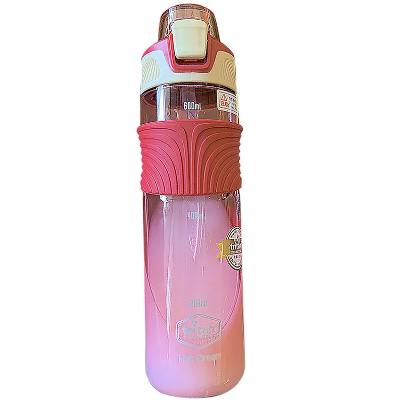 

Modern Personality Large-capacity Food-grade Plastic Water Cups Student Fashion Trend Contrast Color Outdoor Sport Portable Cups