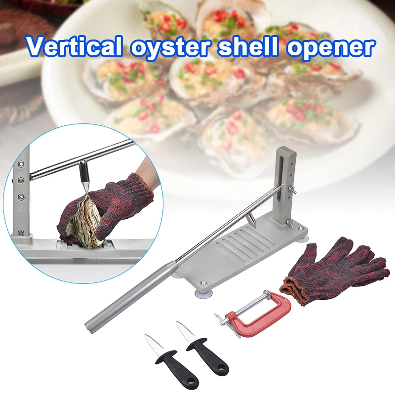 

Stainless Steel Oyster Opener Kit Seafood Tool Shell Opener Kitchen Accessories Manual Opener for Scallops Clams Mussels can CSV