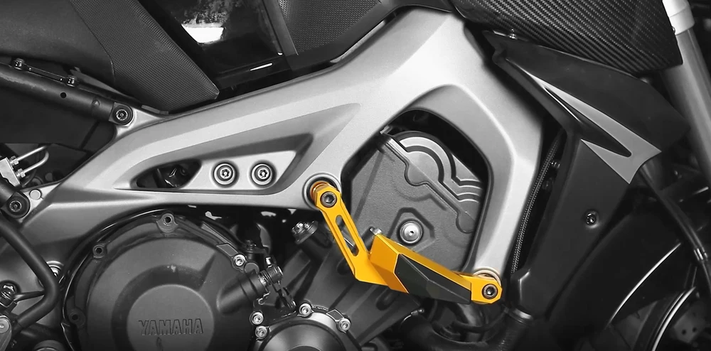 Мотоциклетные двигатели для автомобиля рамки Ползунки Краш протектор Yamaha MT07 MT-07 MT 07 FZ07 FZ-07 складные колодки