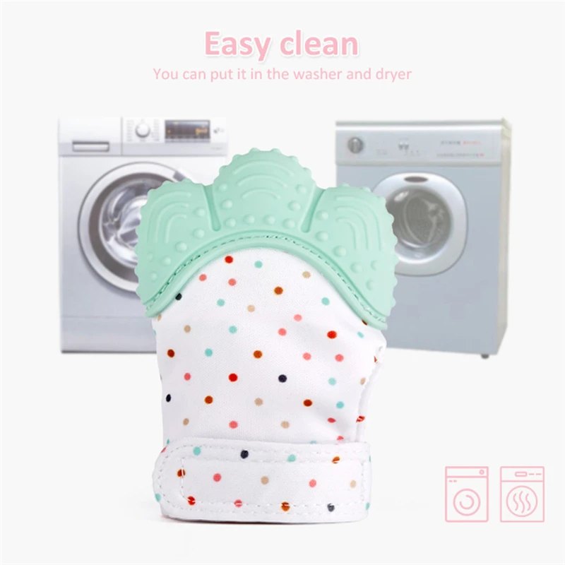 Детский Силиконовый грызунок пустышка перчатки натуральный большой палец звук