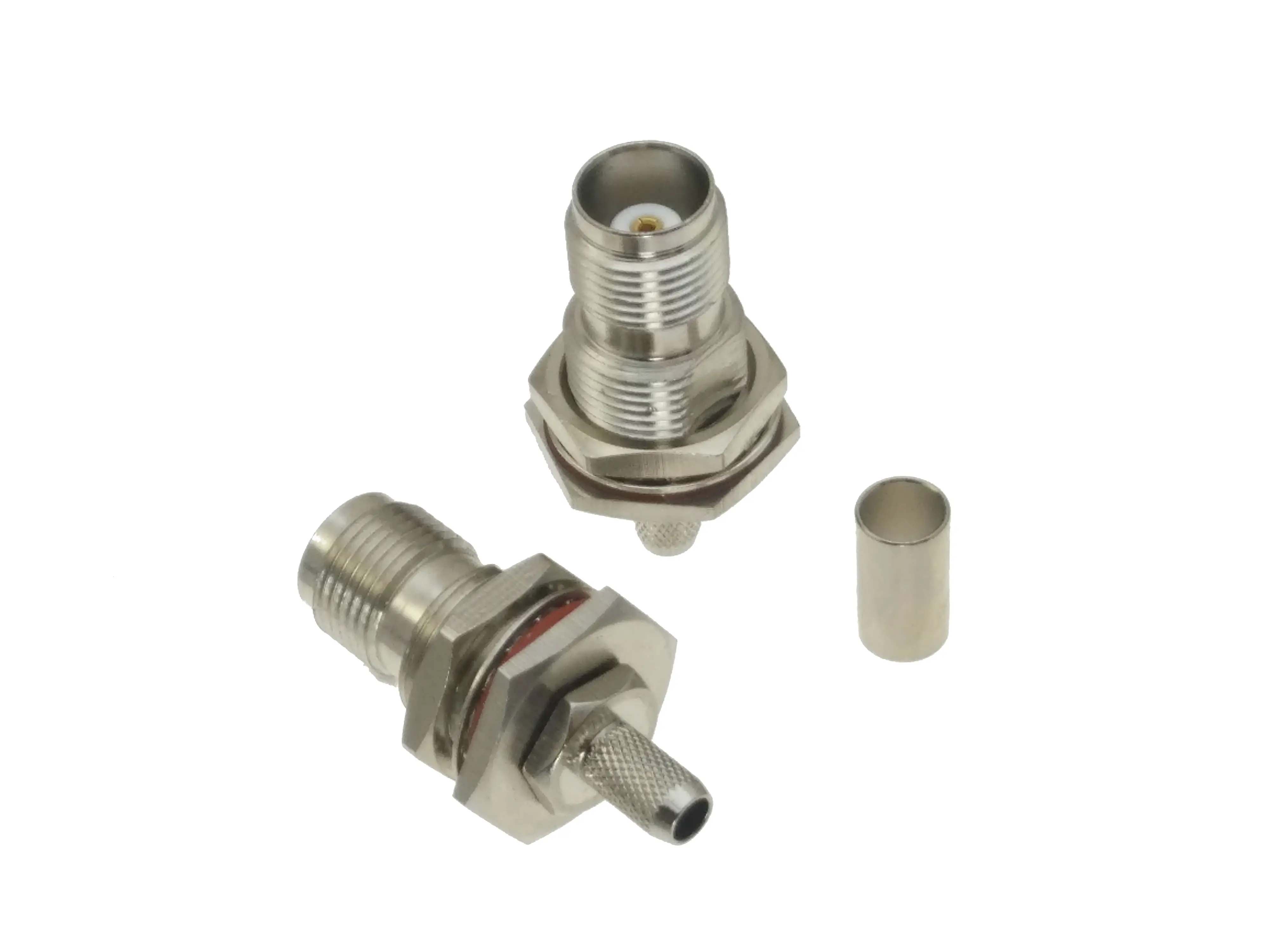 Коннектор TNC female Jack 1 шт. ОБЖИМНАЯ накладка RG58 RG142 LMR195 RG400 кабель RF