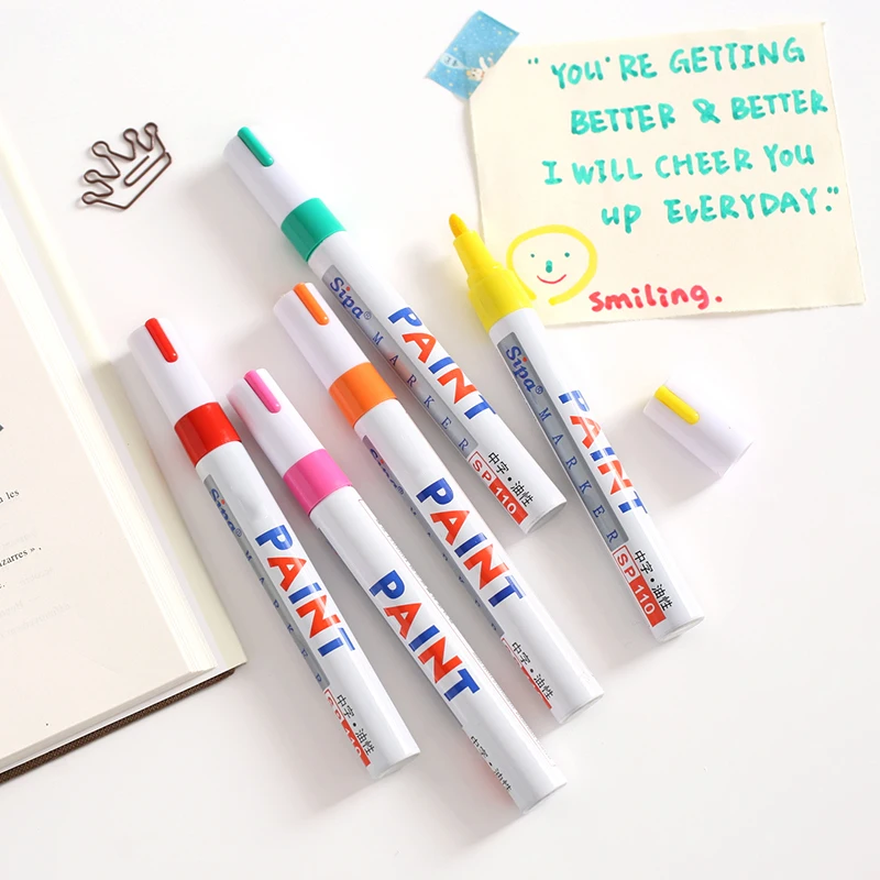 12 цветов водонепроницаемые автомобильные шины протектор CD металлический маркер