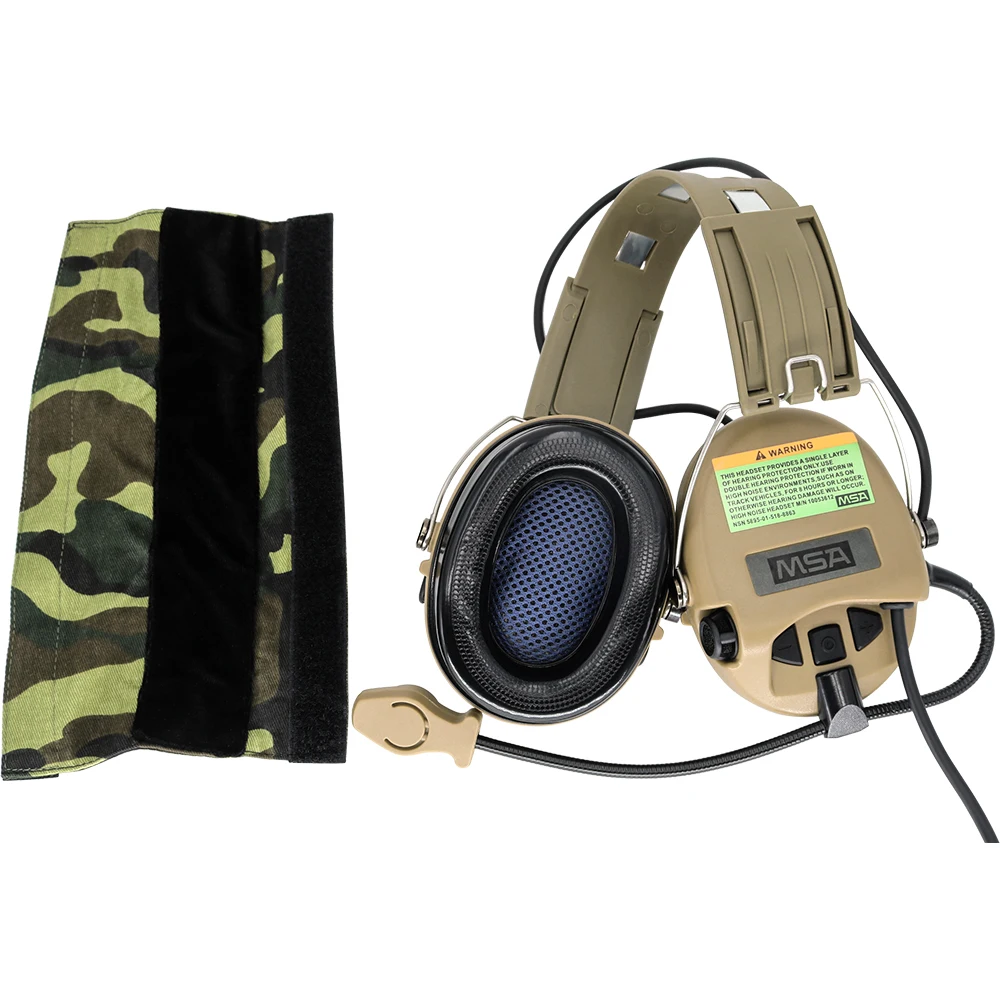 Tactical Airsoft Sordin Headset Hunting Shooting Headphone Military Pickup Noise Reduction Hear protection Earmuff+U94 2 Pin ptt