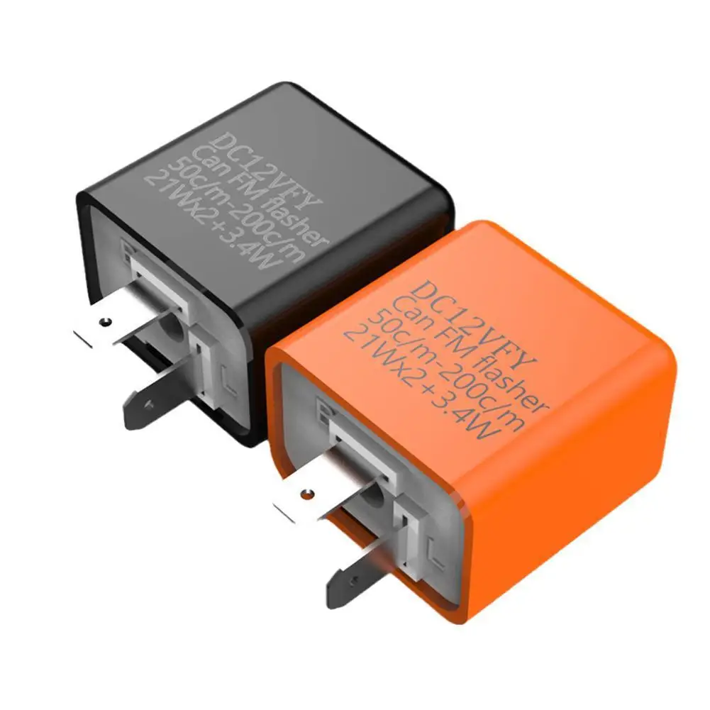 

12 В 2 контакта регулируемая СВЕТОДИОДНАЯ мигалка частное отное реле указатель поворота для мотоцикла фиксирующая мигалка многоуровневая з...