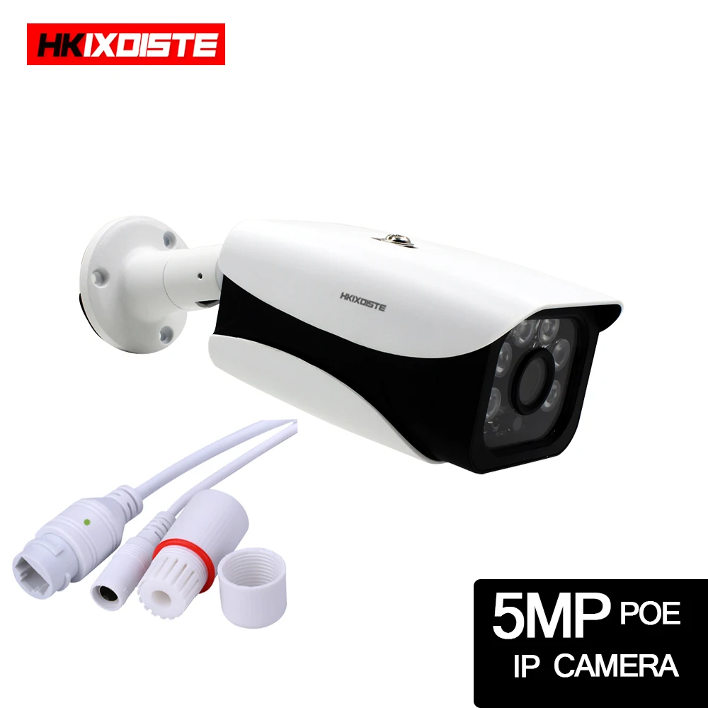 5MP POE IP камера водонепроницаемая Onvif день/ночь Открытый 802.3af plug and play детектор движения IR-CUT фильтр ip poe камера безопасности