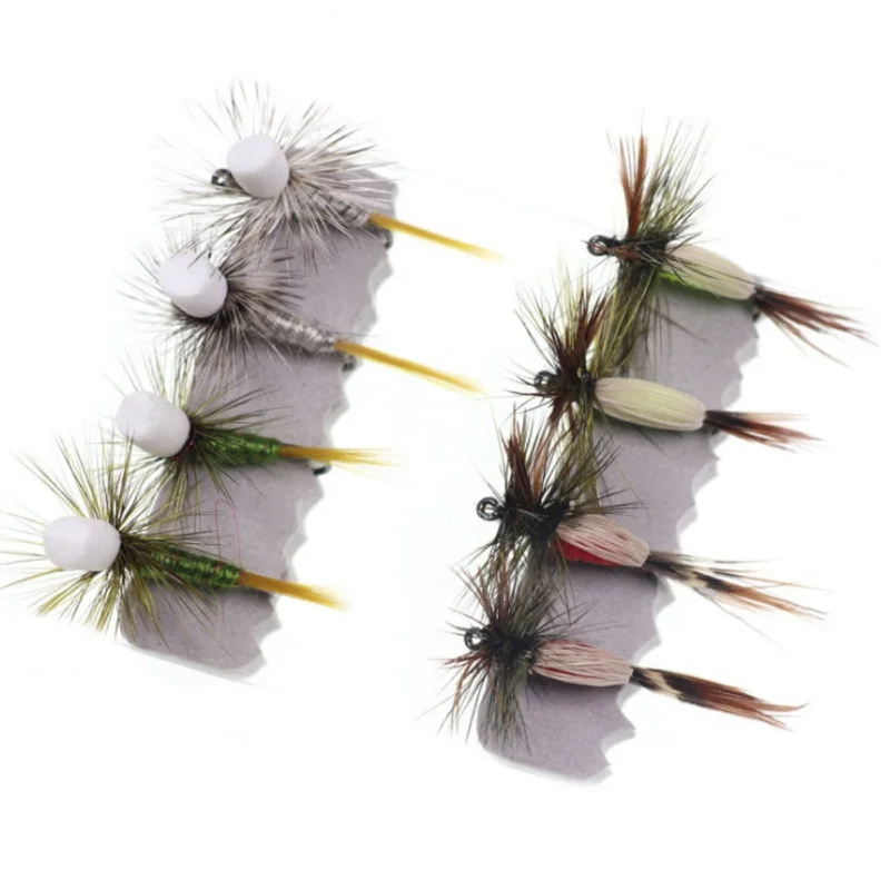 

8PCS Copper Bead Head Nymph Flies Trout Fly Fishing Bait Single Metal Barbed Hook Artificial Fly Lure Tackle