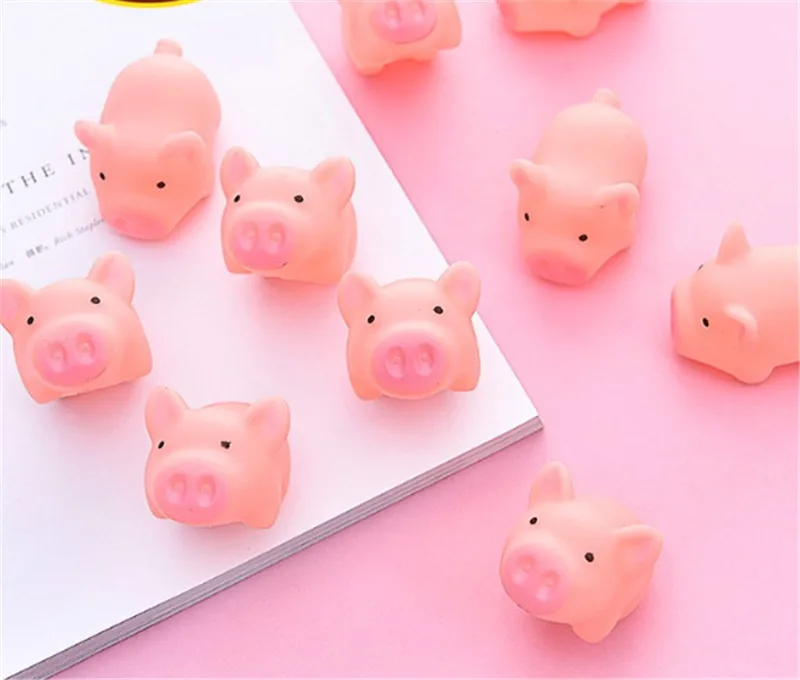 1 предмет Новинка Милая собака игрушки розовый кричащий резиновая свинка для