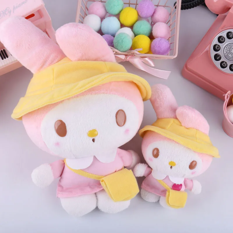 Sanrio melody Keroppi, студенческие мягкие животные, плюшевые игрушки-подвески для детей, рюкзак, брелок для ключей, кролик, собака