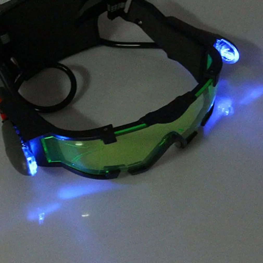 Eye Shield Hunting Night Goggles Green LED Lights Ergonomic Device Adjustable Elastic Band Children | Спорт и развлечения