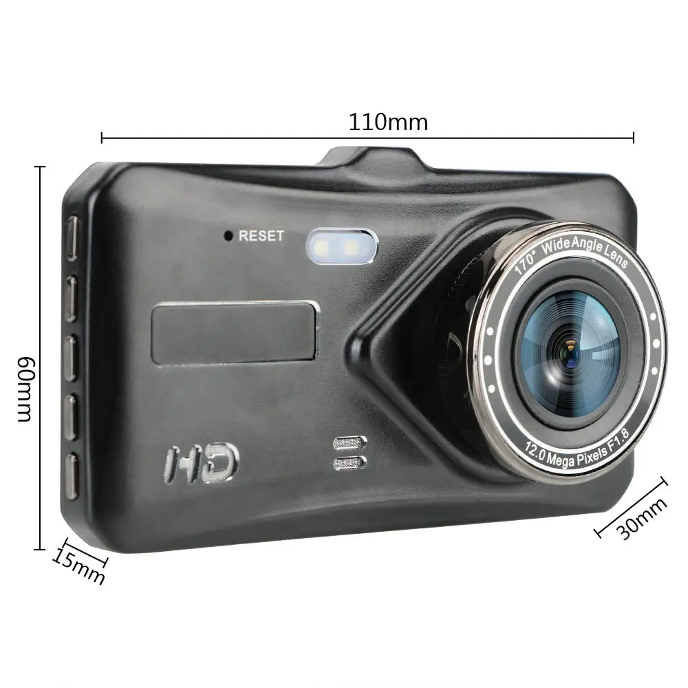 

LEEPEE Dual Lens Touch Screen Car DVR 4" HD 1080P Video Recorder Camera G-sensor WDR Auto DashCam Dash Cam Auto Accessories