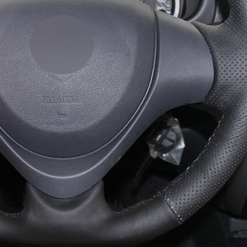 MEWANT черный чехол на руль автомобиля из натуральной кожи для Suzuki Jimny 2015 аксессуары