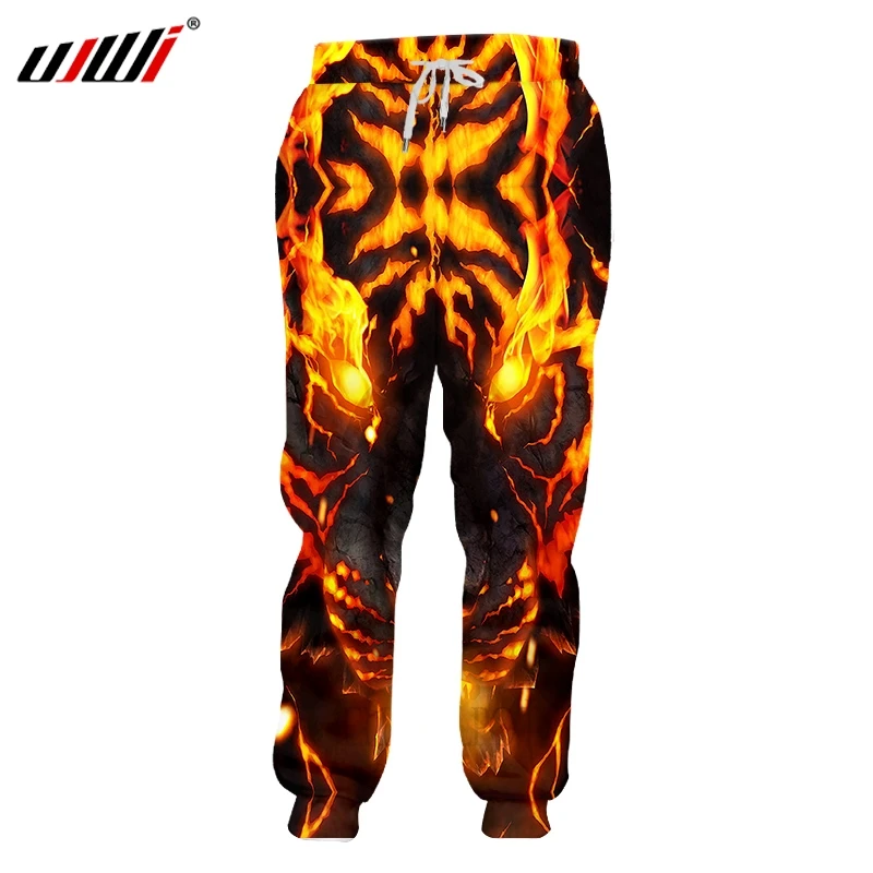 

Мужские спортивные штаны UJWI, брюки из спандекса с 3D принтом