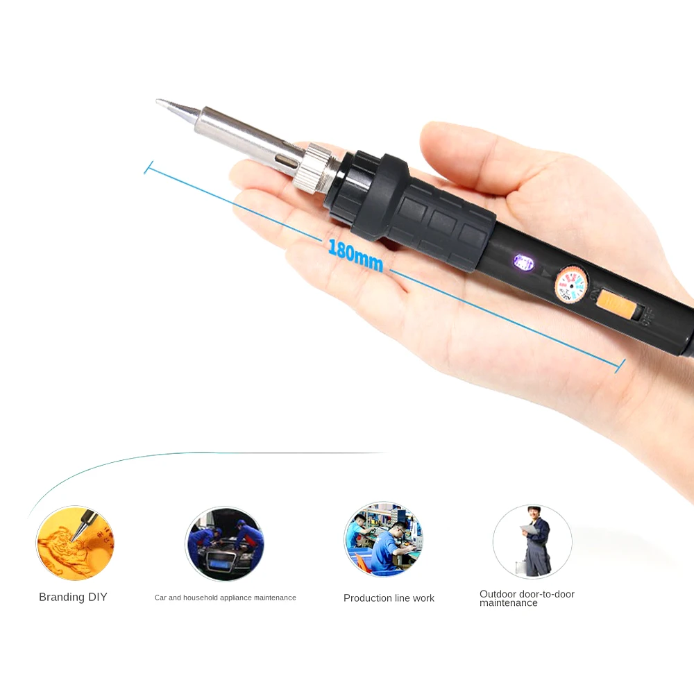 

ELectric Soldering Iron Kit Adjustable Temperature Solder Welding Tools Soldering Tips Desoldering Pump Welding Hand Tools Set