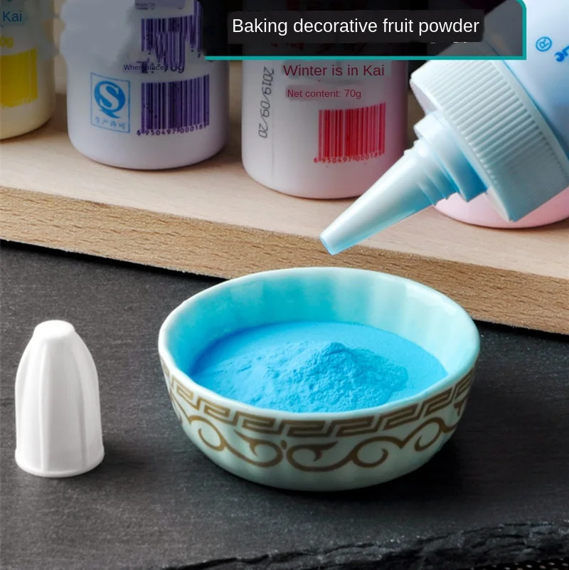 Новый пищевой цвет фруктовый порошок помадка для торта макарон десерт наклейки