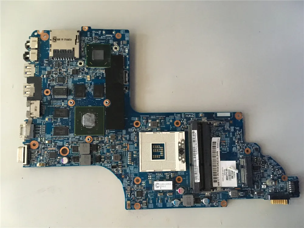 Yourui для hp оригинальная материнская плата ноутбука DV6 7000 682171 001 601 48.4ST10.021 DDR3 тест ОК
