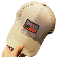 korean style cartoon embroidered adjustable women baseball cap spring summer patch letters fashion cotton sun hat peaked cap