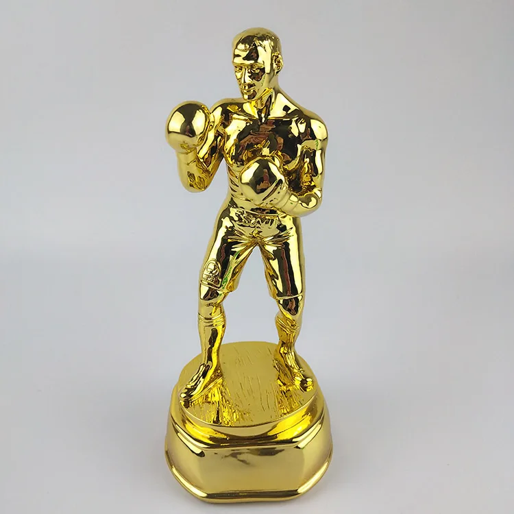 Высококачественные смолы трофей Лиги чемпионов Кубок Позолоченные боксерские боевые искусства боевой сувенир бесплатно пользовательские памятные подарки