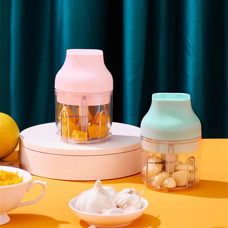 

Electric minced garlic machine mini wireless new garlic grinder mini baby food machine kitchen meat grinder