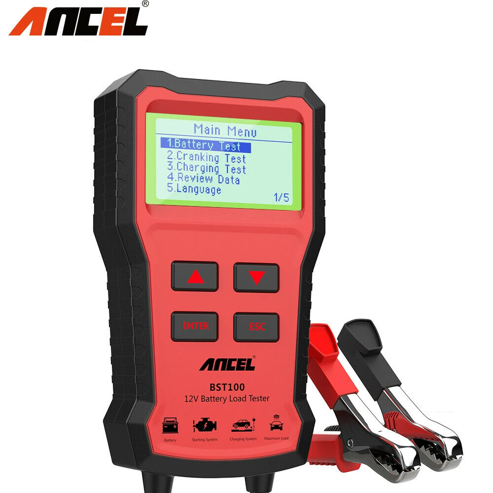 

Ancel BST100 12 в автомобильный тестер аккумулятора инструменты для автомобильного зарядного устройства 100-2000CCA многоязычный инструмент для тестирования аккумулятора Автомобильный анализатор аккумулятора