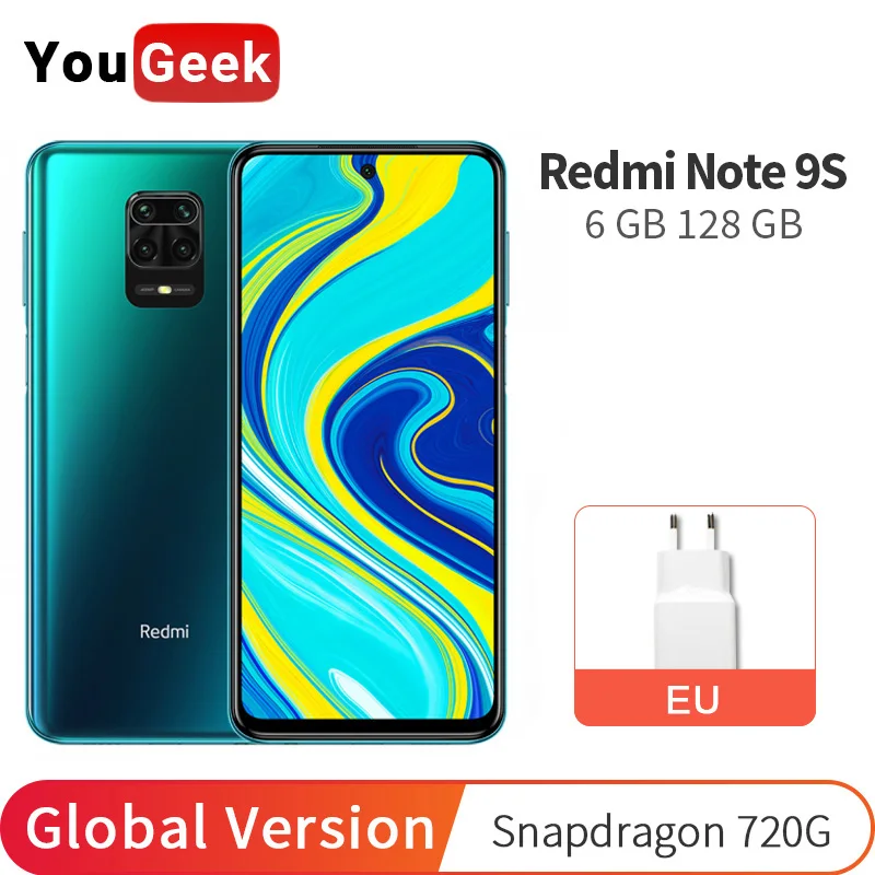 Смартфон Xiaomi Redmi Note 9S (глобальная версия) 6 ГБ 128 ГБ|Смартфоны| |