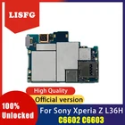 Материнская плата для Sony Xperia Z L36H C6603 C6602, 100% разблокированная материнская плата с системой Android, логическая плата с полным чипом