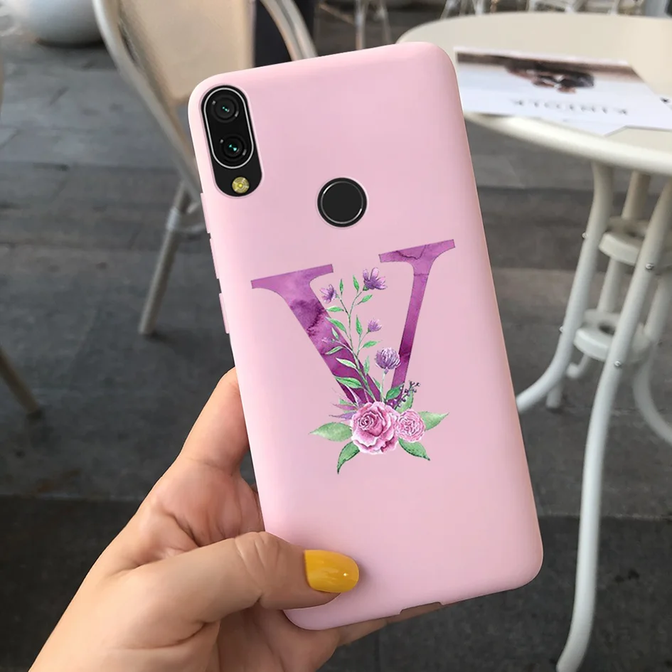 Милый чехол для телефона с надписью xiaomi Redmi Note 7 силиконовый мягкий чехол-накладка