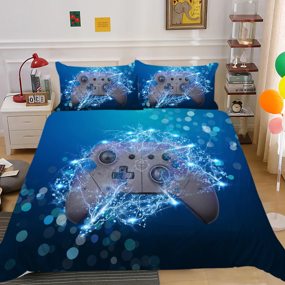 

Game Handle Bedding Set Luxury Duvet Cover Pillowcase Quilt Cover Kids Boys Bed Cover Set Bedroom Decor