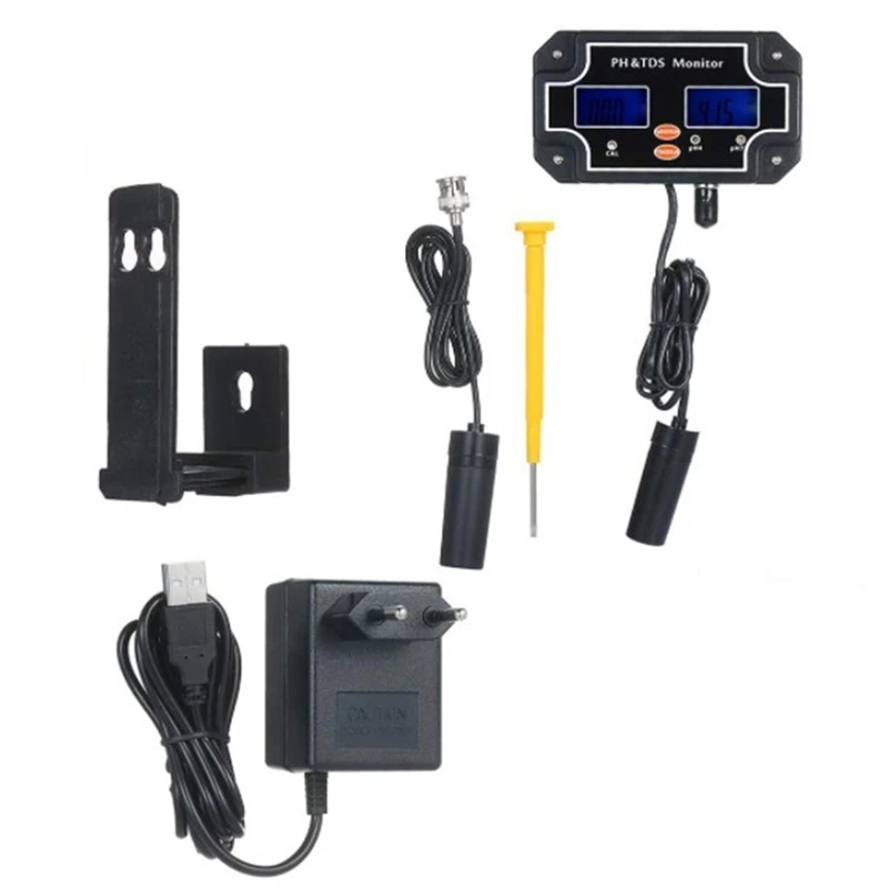 

2 in 1 PH/TDS-2683 Water Quality Tester PH/TDS Meter Waterproof Double Display Tester,EU Plug