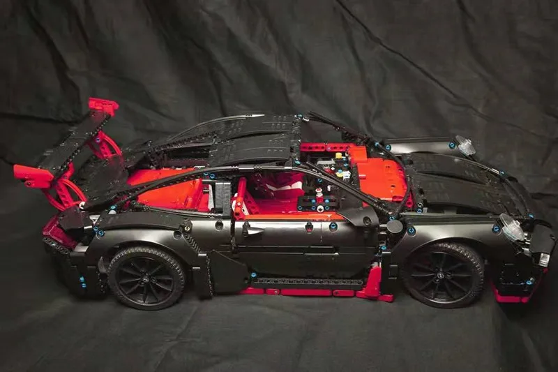 Новый технический Супер гоночный автомобиль подходит для Legoinglys 42056 техника