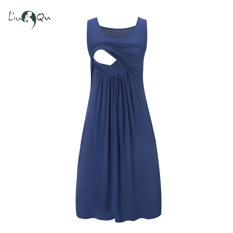 Женское платье для грудного вскармливания с рукавом 3/4 рюшами сбоку Одежда