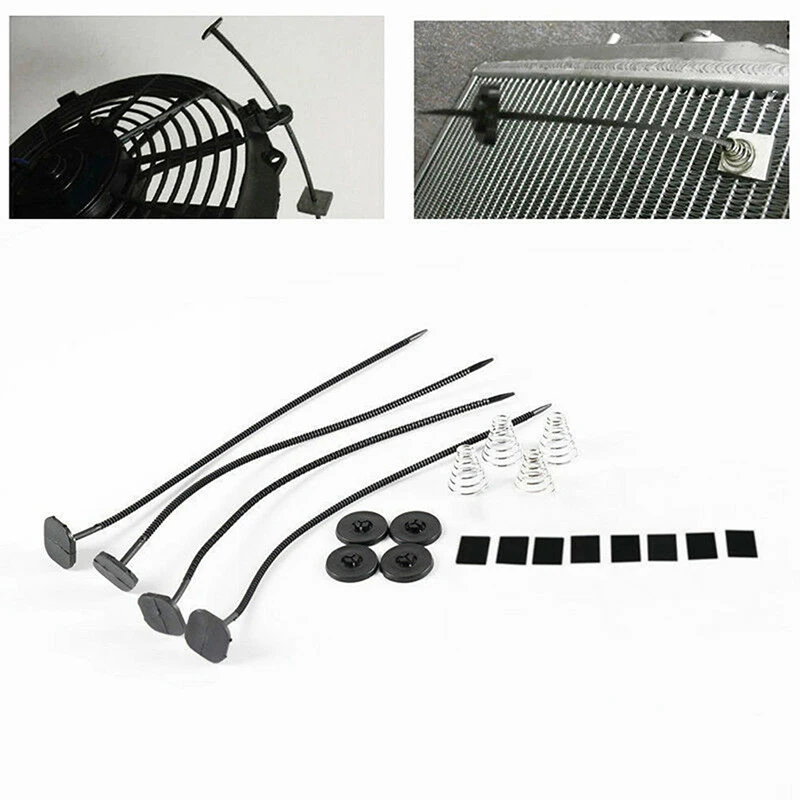 1 Set Universal Fan Mount Kit For Car Vehicle Electric Radiator Mounting Tie Rod Bracket Parts Plastic Ties Straps | Автомобили и